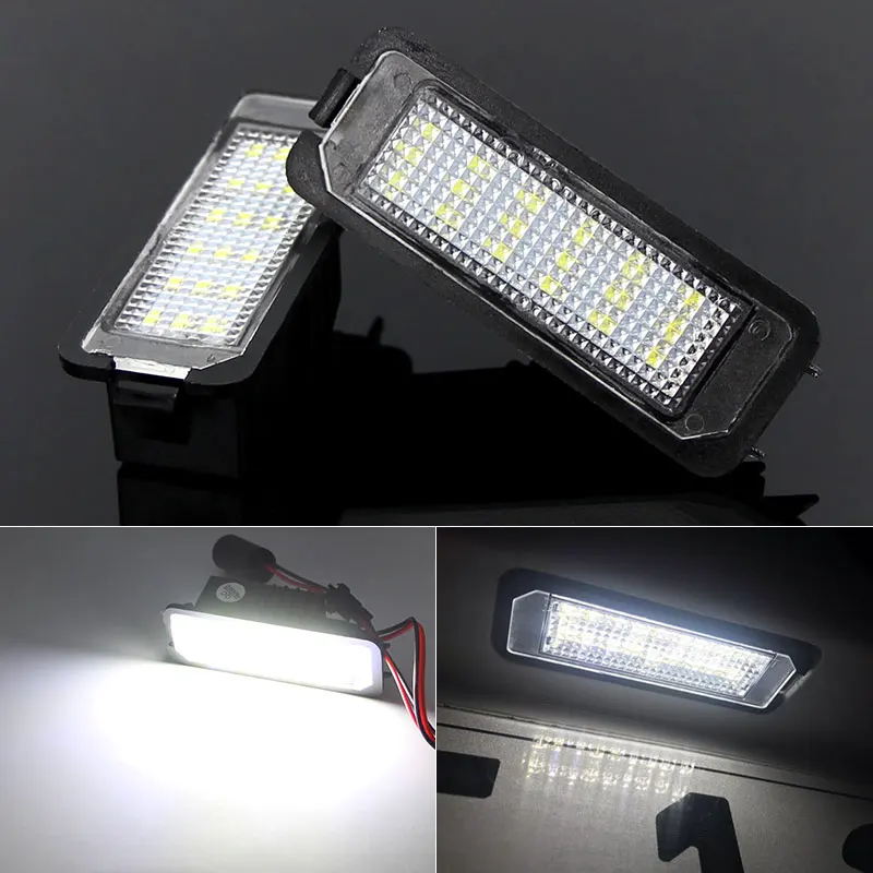 

Светодиодный номерной знак Canbus светильник VW Golf V 03-2008,Golf VI 08-2012 для VW EOS New Beetle 06-2009,Lupo 99-2006, 2 шт.