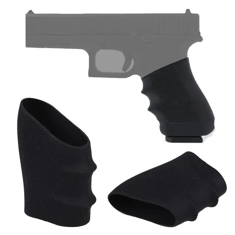 Rubber Grip Sleeve (Universal) Full Size Anti Slip Fits For Glock17 19 20 26 S&ampW Sigma SIG Sauer Ruger Colt Beretta Models | Спорт и