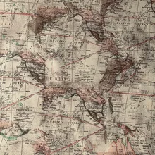 Винтажный Ретро мир карта пэчворк ПВХ акриловый полиэфирный Композитный Ткань ткань шитье DIY сумка скатерть 145 см* 91 см