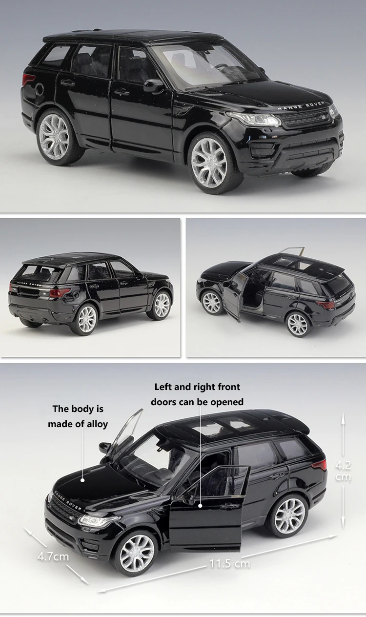 WELLY литая под давлением машина 1:36 Масштаб Land Rover Range Rover Sport SUV оттягивающаяся модель автомобиля игрушечный автомобиль из металлического сплава для мальчика Коллекция подарков