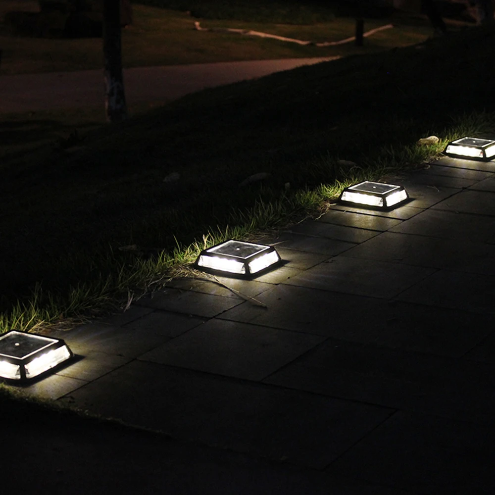 12 Светодиодный 0,2 Вт поликристаллический кремниевый напольный свет подземные огни квадратный светодиодный светильник для сада