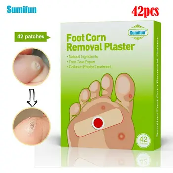 

42Pcs/Box Medical Plaster Foot Corn Remover Calluses Plantar Warts Thorn Plaster Feet Callus Removal Detox Patch Relieving Pain