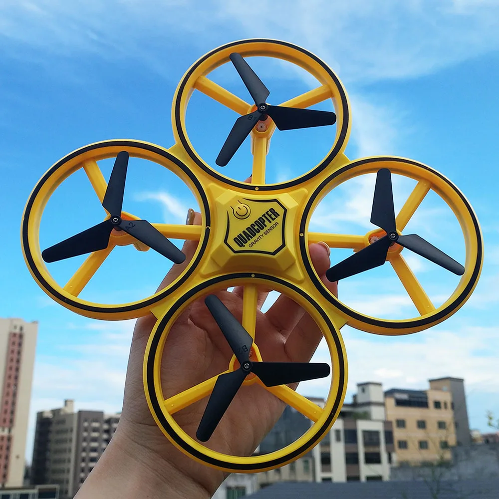RC Drone UFO toys Watch Gesture Flying ball Helicopter Hand Infrared Electronic Quadcopter Interactive Induction dron Kids toys