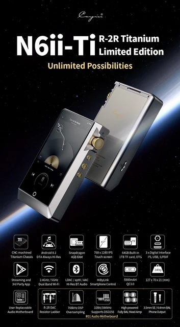 Cayin N6ii Ti Titanium Limited Edition 24Bit Discrete R01 R-2R 