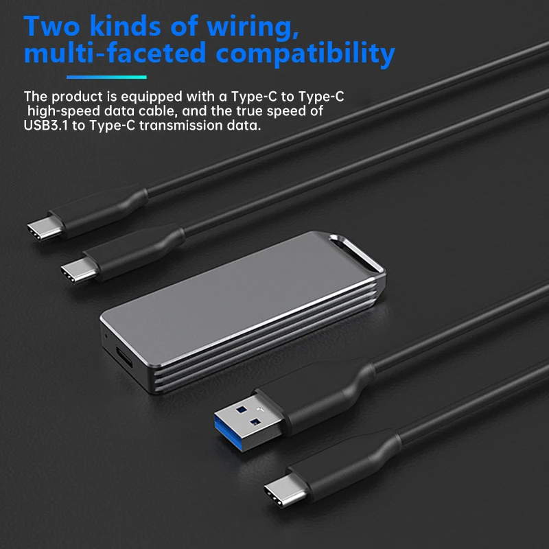 External hard drive case ssd enclosure hard drive enclosure hard disk case external hard drive box hdd case enclosure UTHAI New M.2 Mobile HDD Enclosure NVMe/SATA To USB 3.1 Mini Solid State Hard Disk Box External 2242 Transmission Speed 10Gbps