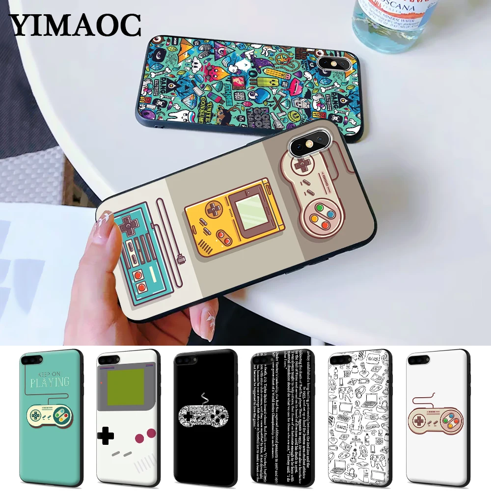 

game controller Silicone Case for iPhone 5 5S 6 6S Plus 7 8 X XS Max XR