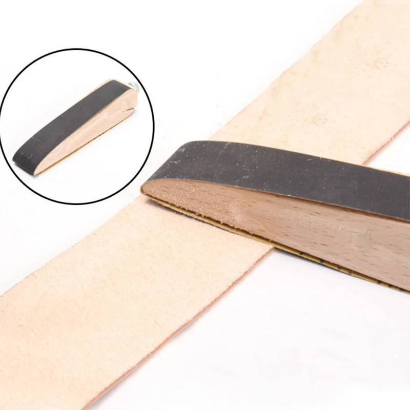 1 pcs Wooden Leather Sanding Block Handmade Leather Craft Tool Sandpaper Polishing Aids