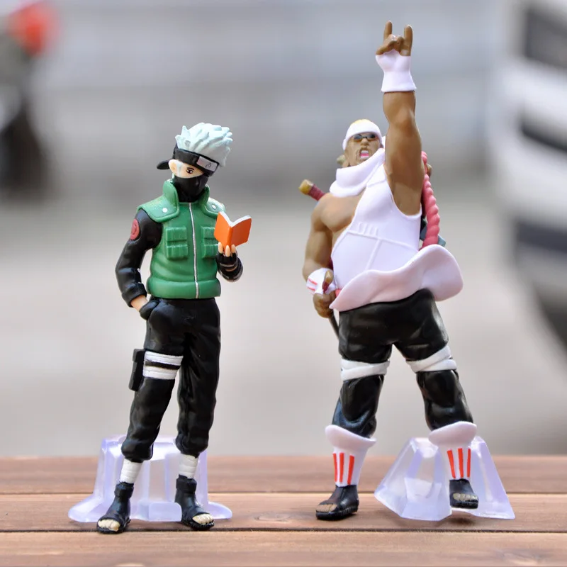

New Products Naruto Garage Kit Figurine Model Ornaments Wave Feng Shui Door Naruto Kakashi Sasuke Five-Piece Gift