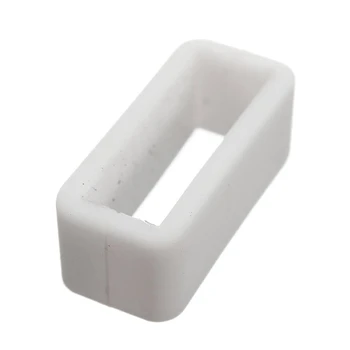 

White Watch Strap Replacement Retaining Hoop Loop Rubber Retainer Clasp Buckle Holder 18mm