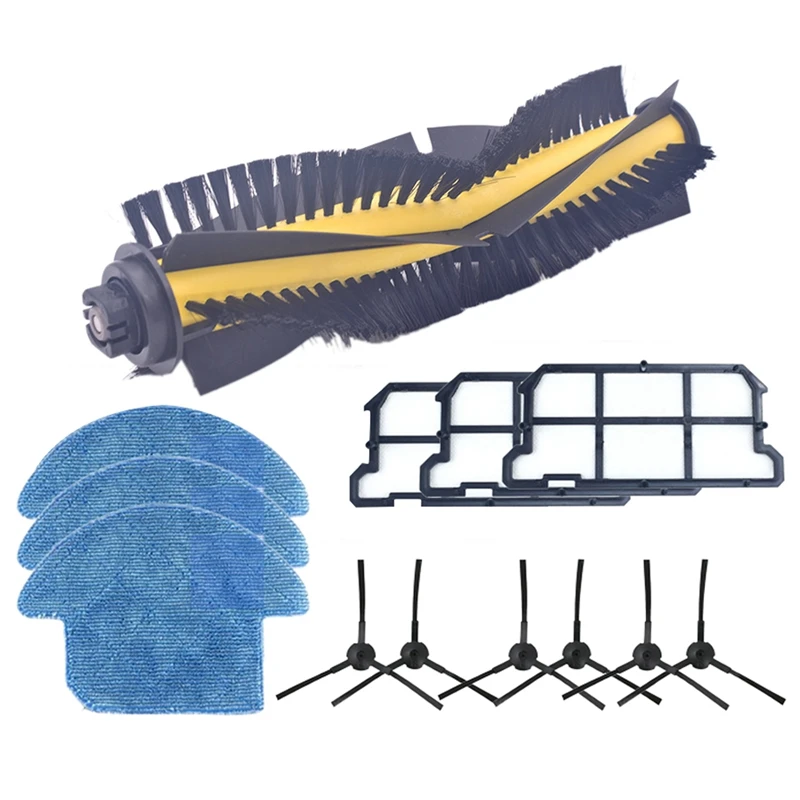 

-Robotic Vacuum Cleaner Sparts Parts Kits Roller Main Side Brush Cloth Mop Filter Hepa for Ilife V7 V7S V7S Pro
