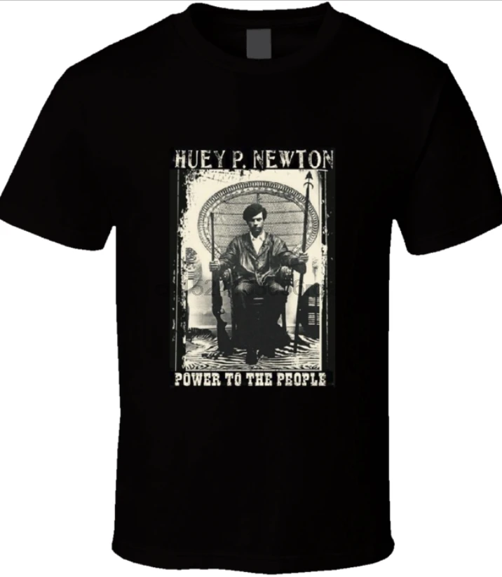 Черная футболка Huey P Newton-все размеры | Мужская одежда