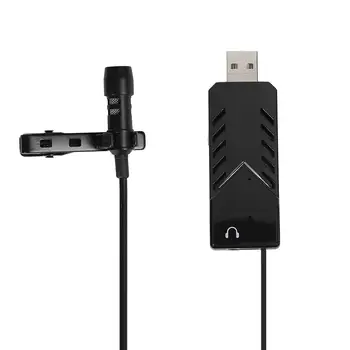 

Hot Sale USB Lavalier Microphone Classic Delicate Jack Tie Clip Lavalier Microphone Mini Audio Mic for Computer Laptop Phone PC