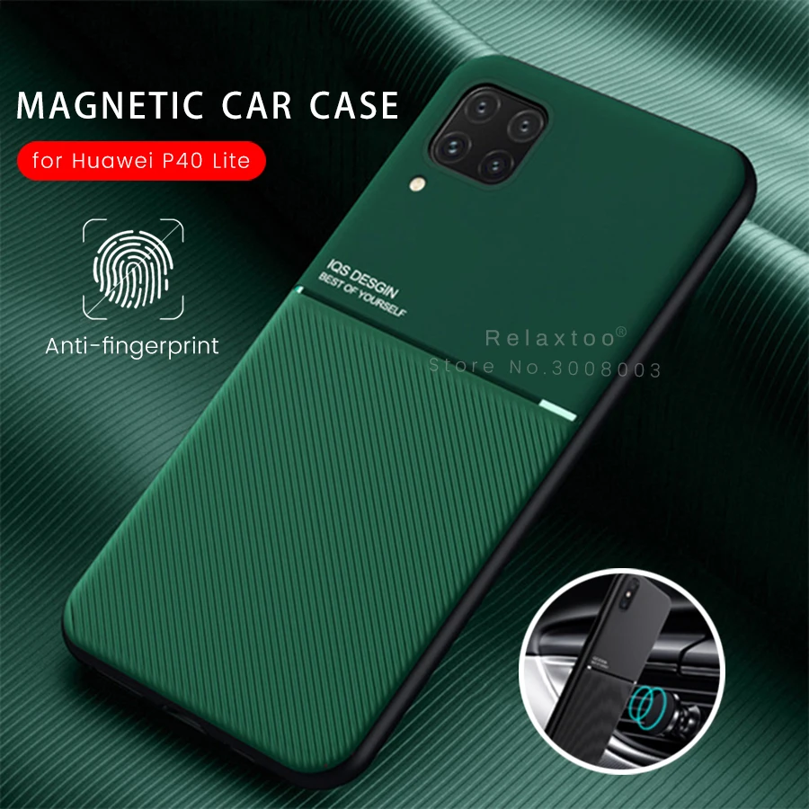 Чехол для huawei p 40 силиконовый Магнитный чехол автомобильного держателя hauwei huawey p40