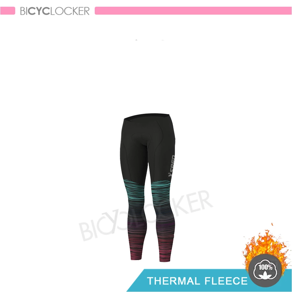 Женская зимняя новая велосипедная одежда, комплект Джерси для велоспорта, Теплая Флисовая одежда Aleing, женская форма для шоссейного велосипеда, костюмы, одежда для верховой езды - Цвет: Pants