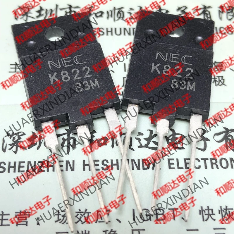 5 шт., новые оригинальные кнопки K822 2SK822 TO-3PF 250V 20A