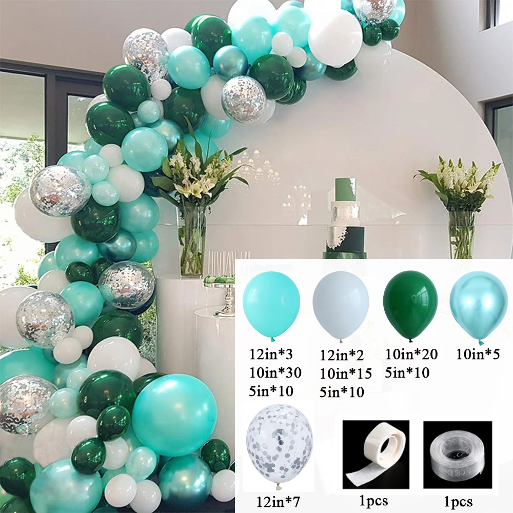 tiffany blue balloon garland