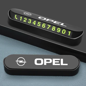 

3D Hidden Phone Number Plate Sticker luminous parking sign In The Car Styling Temporary Parking Card For Opel Auto accessories