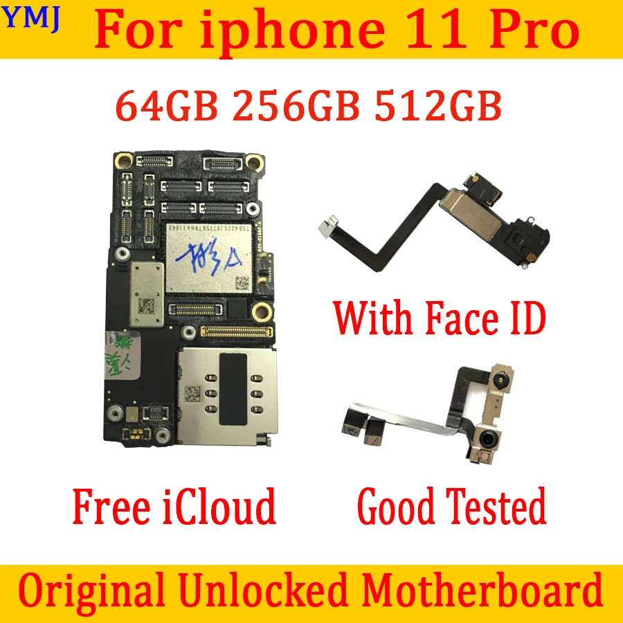 Оригинальная материнская плата для iPhone 11pro с/без идентификатора лица