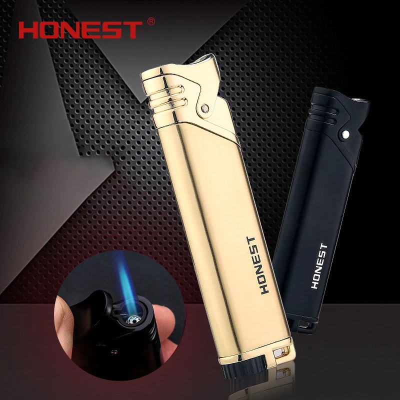 

2020 Mini Personalized Windproof Straight Inflatable Lighter Compact Portable Outdoor Ignition Gadget