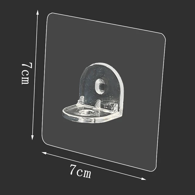 Erősítse Meg A Polc Tartó Kampók Matrica Lyukasztott Réteges Partíció Tartókonzelt Paszta Csavarhoroghorog Háromszög Polchorog - Image 6
