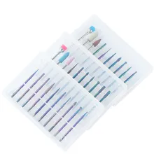 10 шт./кор. ногтей Вольфрам Сталь сплав Набор шлифовальных головок кварц, шлифование из силиконового каучука с особенно Шлифовальная головка чистящей щетки, машинка для маникюра, инструмент