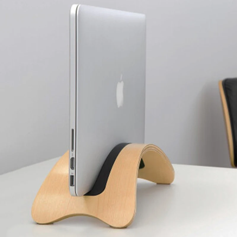  Bracket SAMDI Formacbook air pro ForApple laptop vertical wood wooden stand base bracket