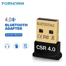 Беспроводной Bluetooth ключ двойной режим USB Bluetooth CSR V4.0 адаптер Бесплатный драйвер USB2.0/3,0 20 м 3 Мбит/с для Windows 7 8 10 XP Vista