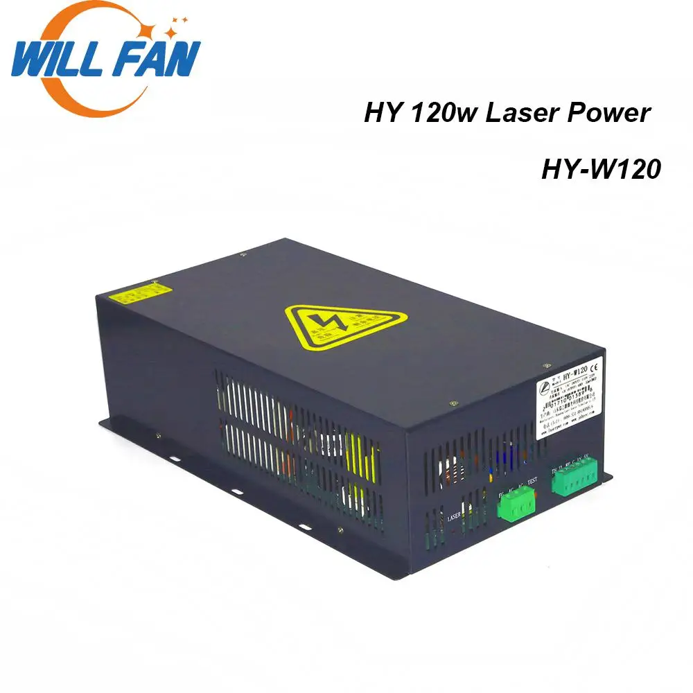 

Will Fan HY-120W 100W 120W Co2 Laser Power Supply For Laser Cutter Engraving Machine Use For 100W Co2 Laser Tube