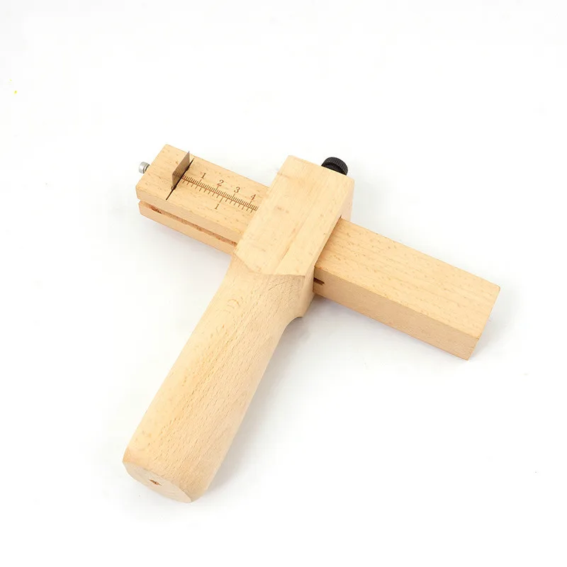 

Adjustable Leather Strap Cutter Strip Belt DIY Hand Cutting Wooden Strip Cutter with Blade Leather Tools