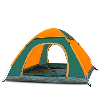 

200*200*135cm Automatic Tourist Hike Tent with Screen Window Folding Travel Camping Tents for 3-4 People Beach Ultralight