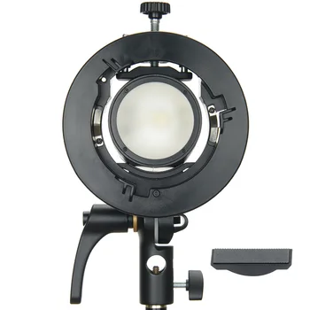 

For Godox V1 V860II AD200 AD400PRO Foldable Mount Flash S-Type Holder Bracket Speedlite Flash Snoot Softbox Reliable Mounting