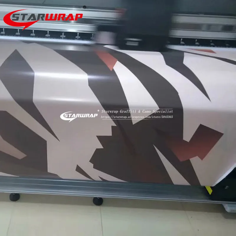 Starwrap Camo Виниловая наклейка для авто украшения автомобиля темно-красная и черная камуфляжная обертка виниловая пленка