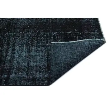 

Handmade Black Vintage Overdyed Turkish Area Rug 172x295 Cm-5'8''X9'8''
