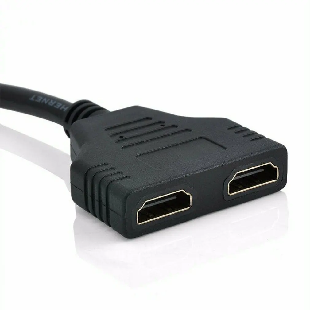 Профессиональный HDMI кабель HDMI порт папа-мама 1 вход 2 Выход сплиттер кабель адаптер конвертер 1080P