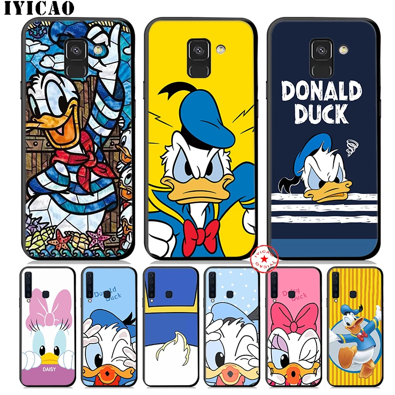 IYICAO Дональд Дак милый мягкий чехол для телефона samsung Galaxy A9 A8 A7 J6 A6 плюс 2018 A5 A3 2016 2017