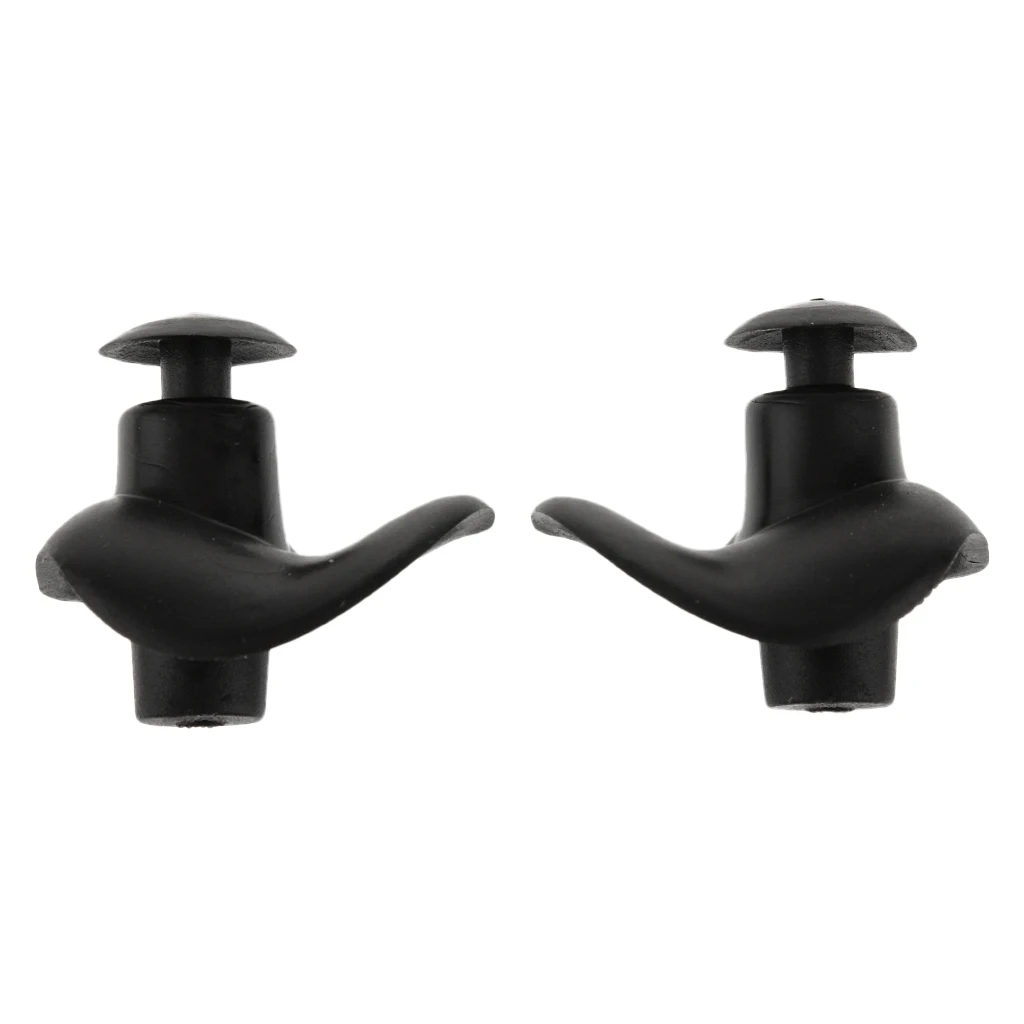 Silicone Swim Earplugs - Comfortable & Waterproof Ear Plugs for Swimming Showering Boating Spring with Carrying Case