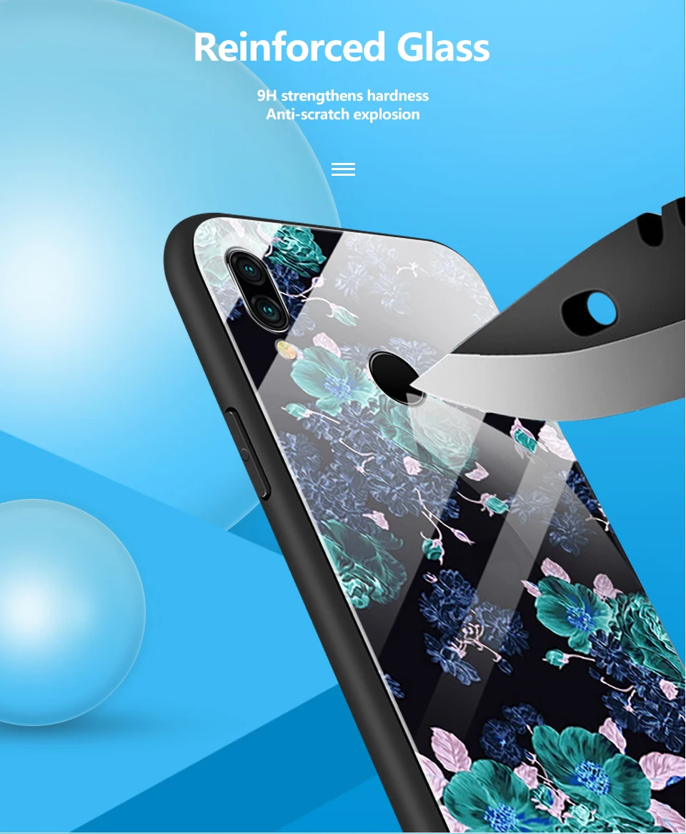 Для huawei P20 Lite Pro Plus TPU Мягкий край задняя крышка из закаленного стекла чехол для телефона huawei P20lite/Nove3e модный жесткий чехол