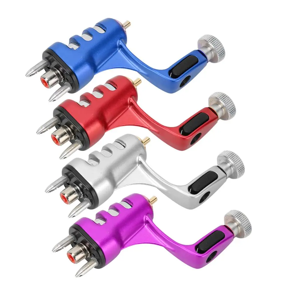 Dual Connect Interface Texture Rotary Tattoo Machine Aluminium Alloy Motor Coloring Gun Liner Shader For Body Art 4 Color | Красота и