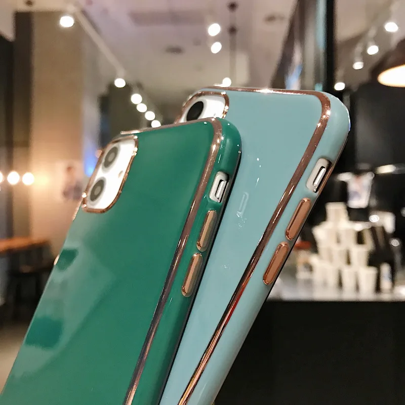 Модный Роскошный чехол с покрытием для iPhone 11 Pro Max, чехол для iPhone X XS Max XR 6 6 s 7 8 Plus, мягкий чехол для телефона