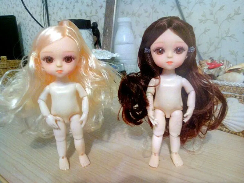 1/12 BJD куклы игрушки 13 суставов изысканное оригинальное платье своими руками макияж кукла Обнаженная тело принцесса милые куклы игрушки для девочек подарок