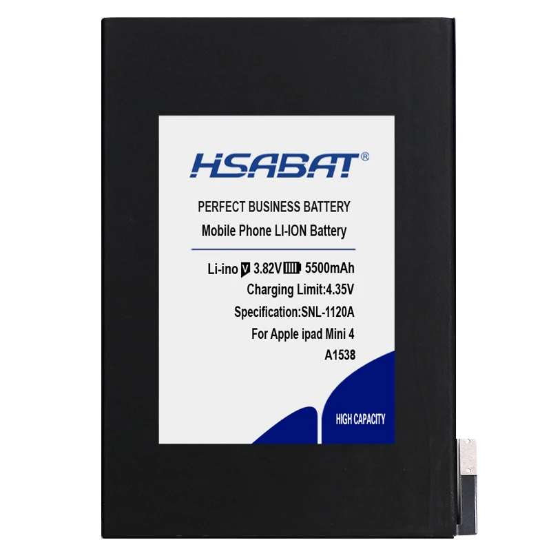 HSABAT 5500 мА/ч, Батарея для Apple iPad mini 4 Mini4 A1538 A1546 A1550