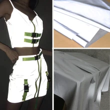 Светоотражающее предупреждение безопасности специальная идея яркая серебряная вспышка светящаяся ткань дизайнерская ветрозащитная ткань на заказ