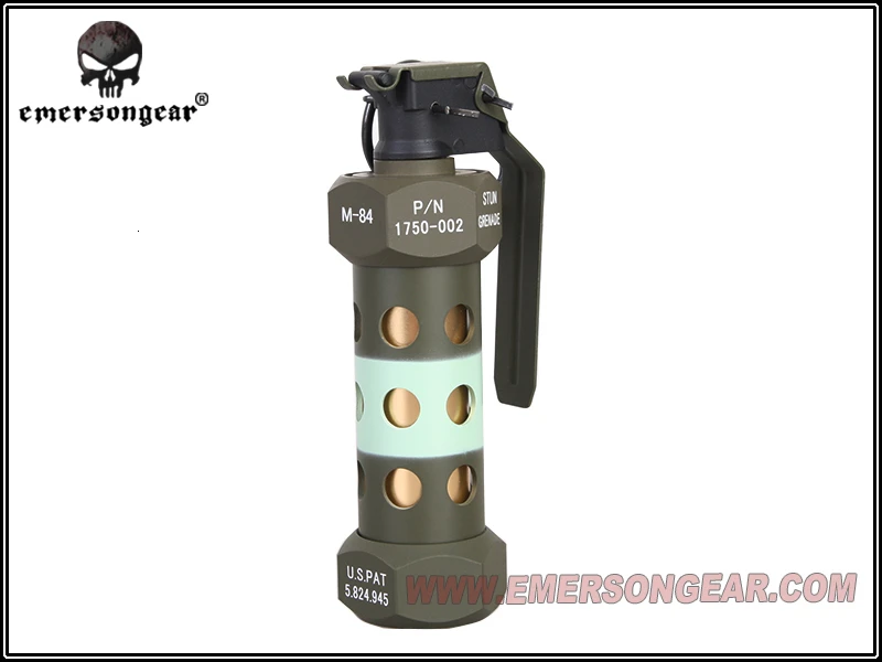 Emersongear Manequim Granada Flash Bomba 1:1 Modelo Aeg Metal Alumínio Tático bb Bolsa Acessórios bd M84 2 High Quality Esporte e Lazer