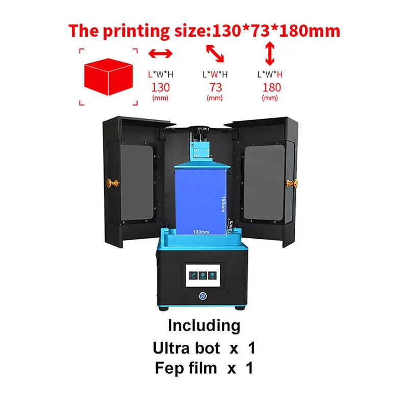 Ультработ lcd 3d принтер размера плюс UV Собранный 2K экран Off-Line Print Impresora 3d Drucker Impressora UV смола - Цвет: Package 4