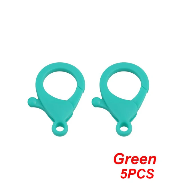 5-20pcs/lot Key Chain Key Ring keychain Bronze Rhodium Gold 28mm Long Round Split Keyrings Keychain Jewelry Making Wholesale DIY 5PCS Green