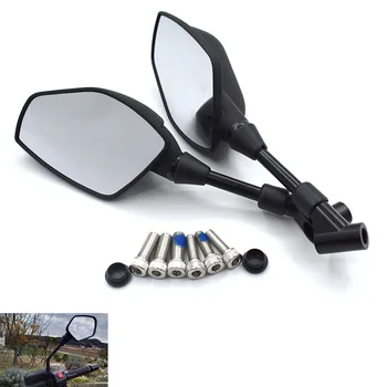 

Universal 8mm 10mm motorcycle rearview mirror white glass Black For HONDA PCX125 PCX150 CBR125R CBR150R CBR250R CBR300R CB300F