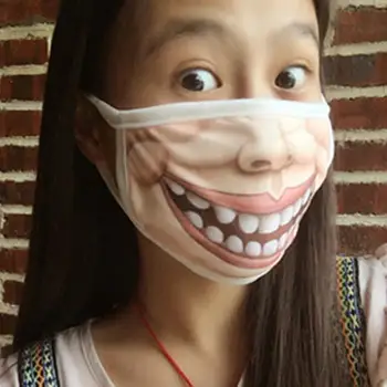 

Newest Popular 3D Funny Women's Men Fashion Lower Half Face mouth mask Creative Dance Mask Holiday Party Prop
