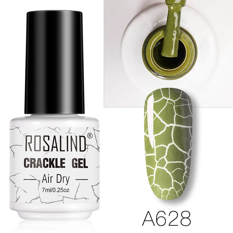 RTA628 ROSALIND гель-кракле лак для ногтей расширение цветная основа лака для ногтей Гибридный маникюрный набор для УФ полупостоянного основы верхнее покрытие - Цвет: RTA628