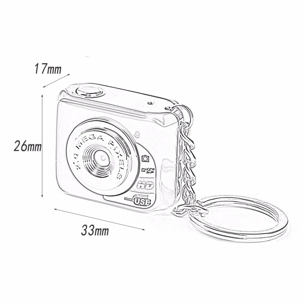 Новая HD 1280*720 Поддержка TF карта памяти мини камера X3 съемный диск Pc камера
