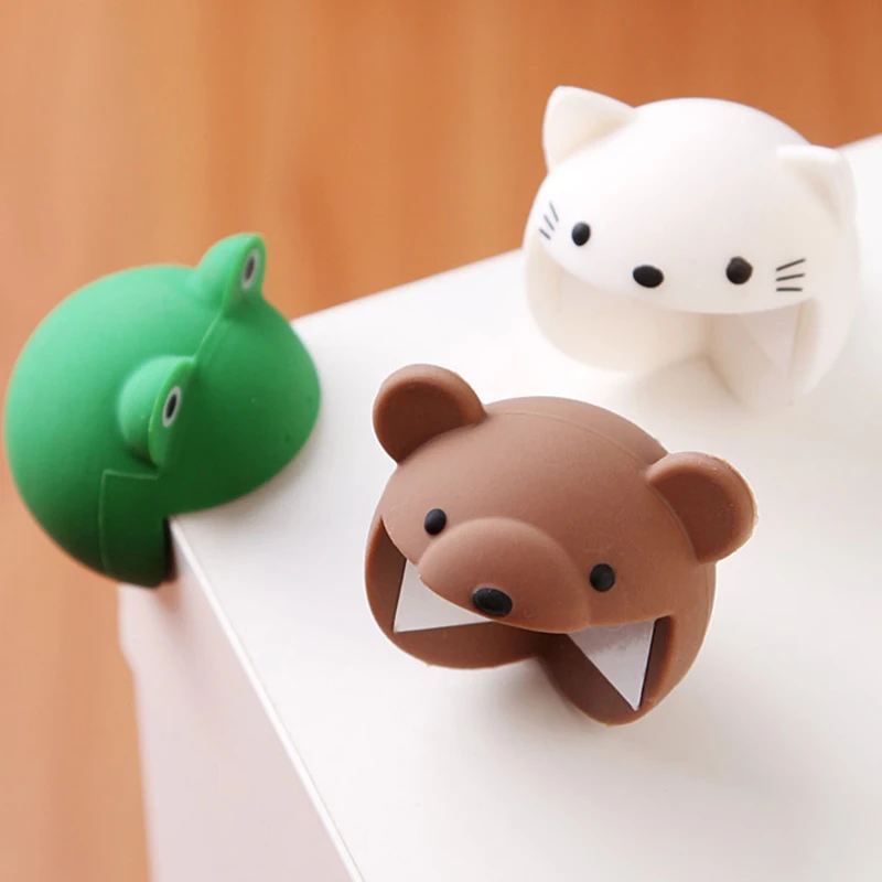 

4Pcs/set Baby Safety Table Corner Protective Cover Thickened Spherical Children's Silicone Cartoon Anti Collision Corner